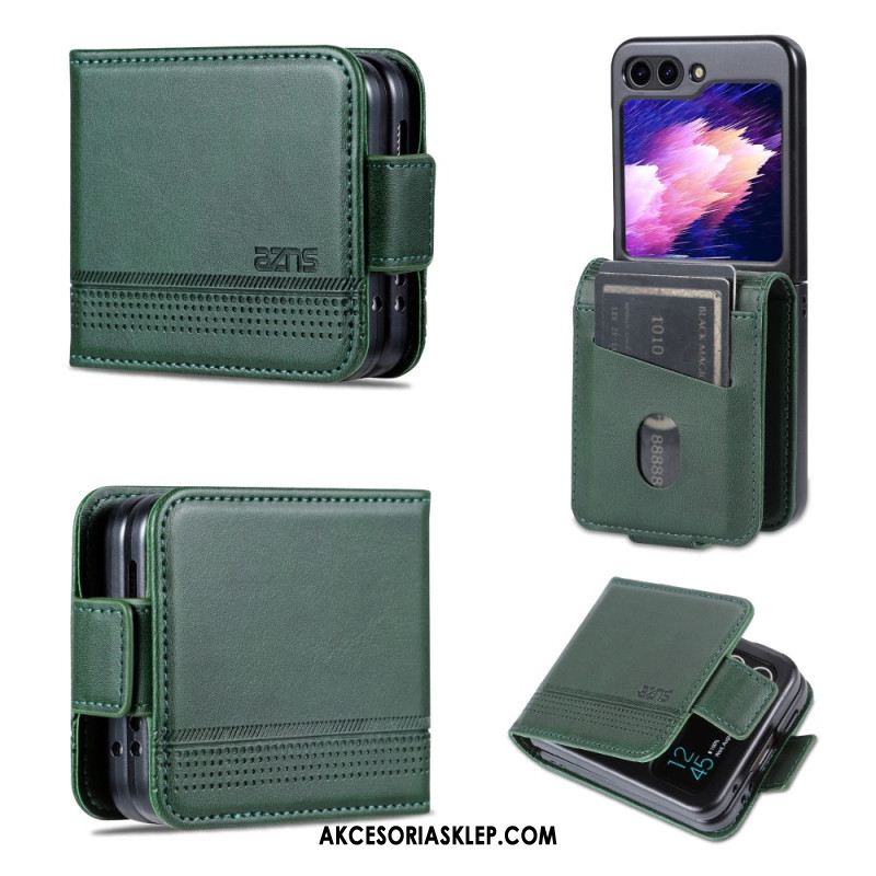 Case Samsung Galaxy Z Flip 5 Etui Na Telefon Efekt Skóry Azns