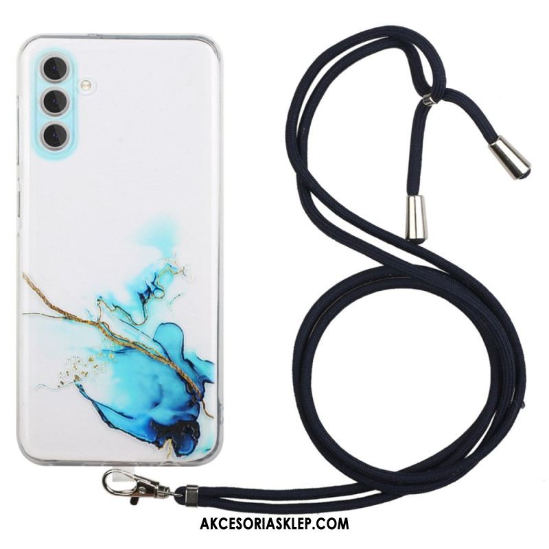 Etui Do Samsung Galaxy A15 5g Akwarelowy Sznur Marmurkowy