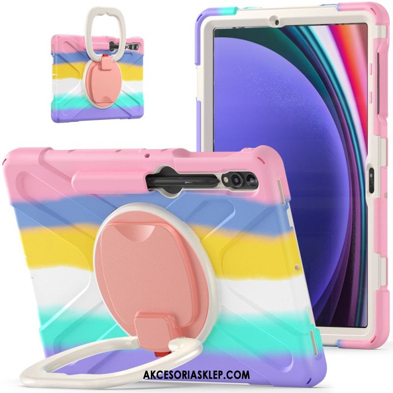 Etui Do Samsung Galaxy Tab S9 Fe Plus Wielofunkcyjny Obrotowy Wspornik I Uchwyt