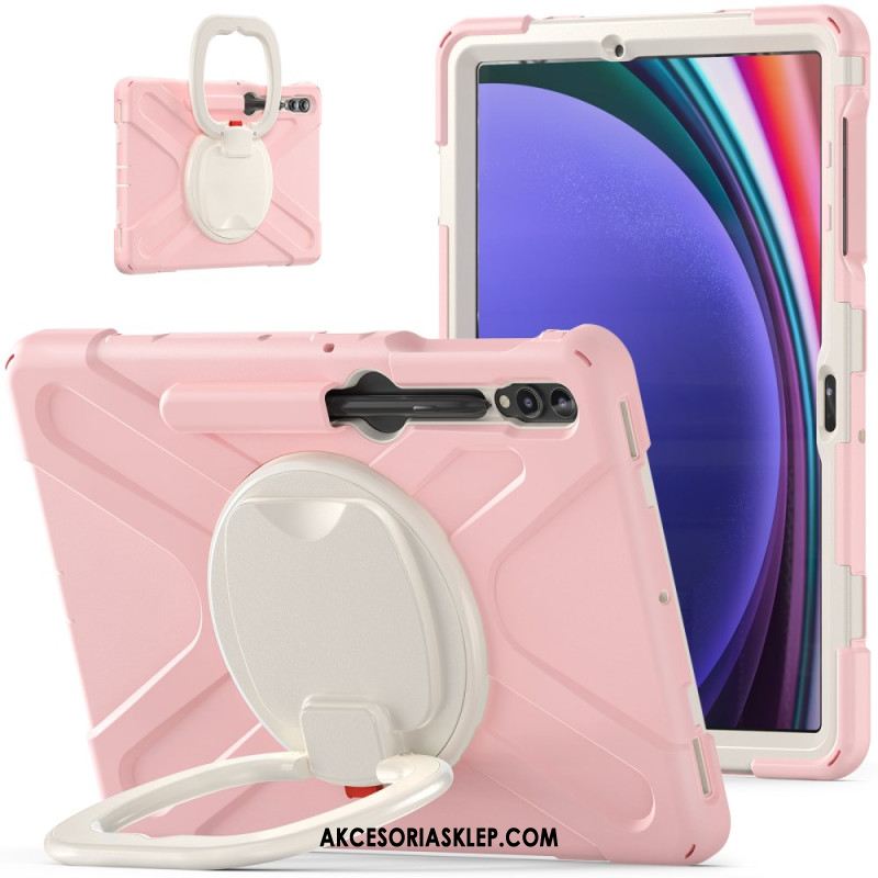 Etui Do Samsung Galaxy Tab S9 Fe Plus Wielofunkcyjny Obrotowy Wspornik I Uchwyt