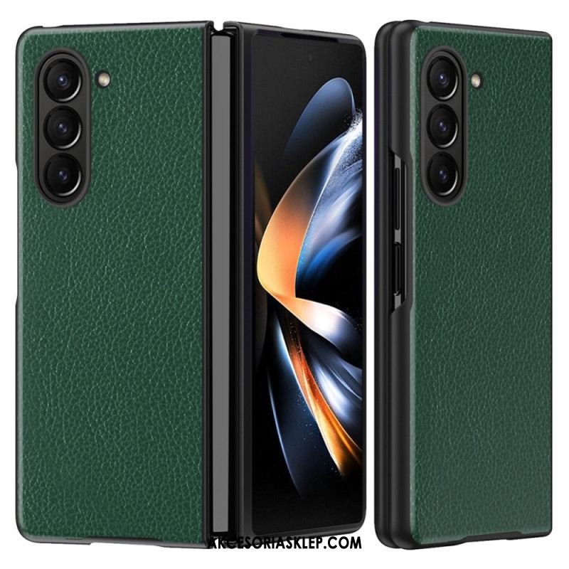 Etui Do Samsung Galaxy Z Fold 6 Sztuczna Skóra Liczi