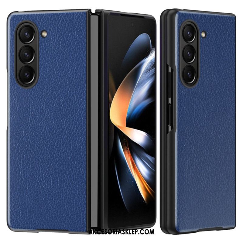 Etui Do Samsung Galaxy Z Fold 6 Sztuczna Skóra Liczi