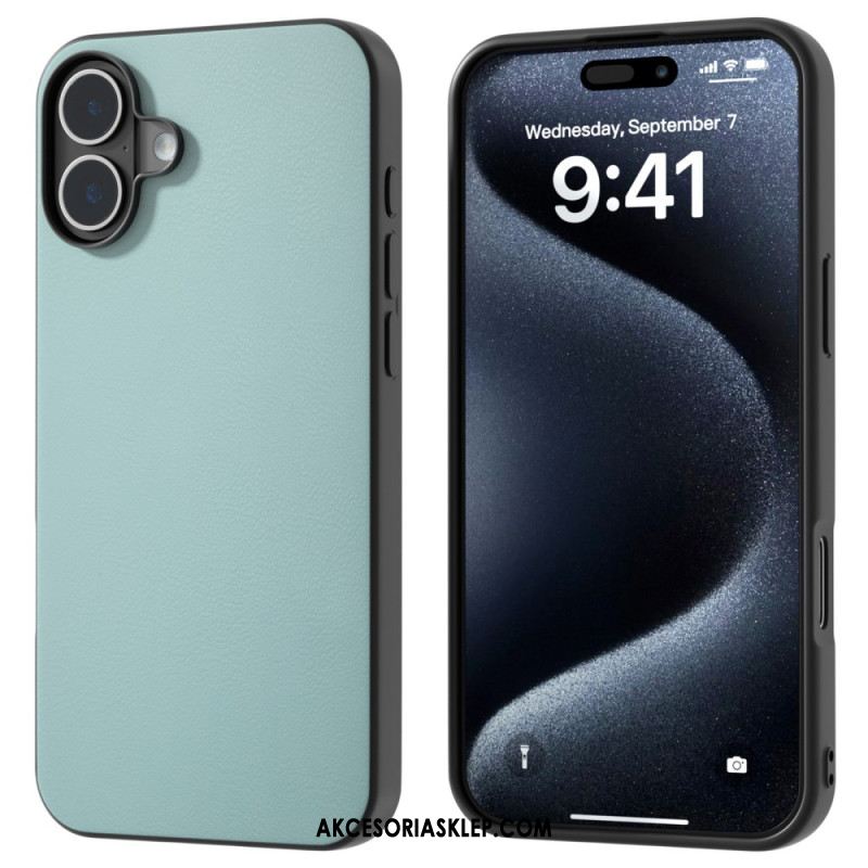 Etui Do iPhone 16 Plus Imitacja Skóry Zapobiegająca Upadkowi