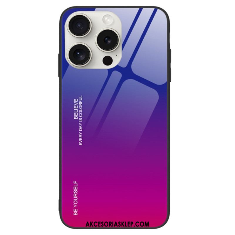 Etui Do iPhone 16 Pro Bądź Sobą Szkło Hartowane