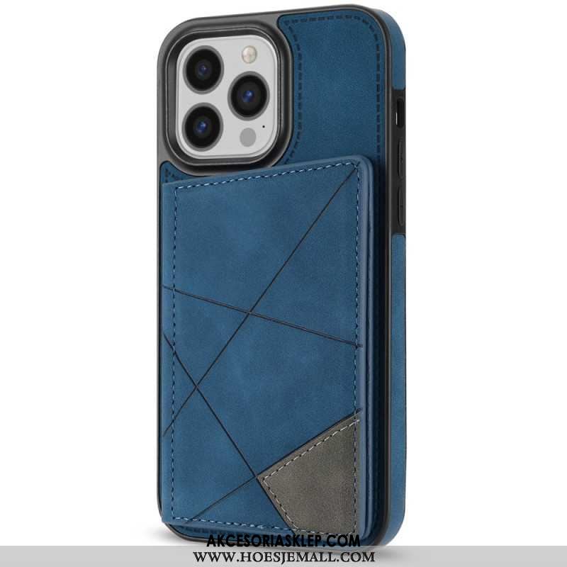 Etui Do iPhone 16 Pro Max Etui Na Karty Ze Wzorami Geometrycznymi