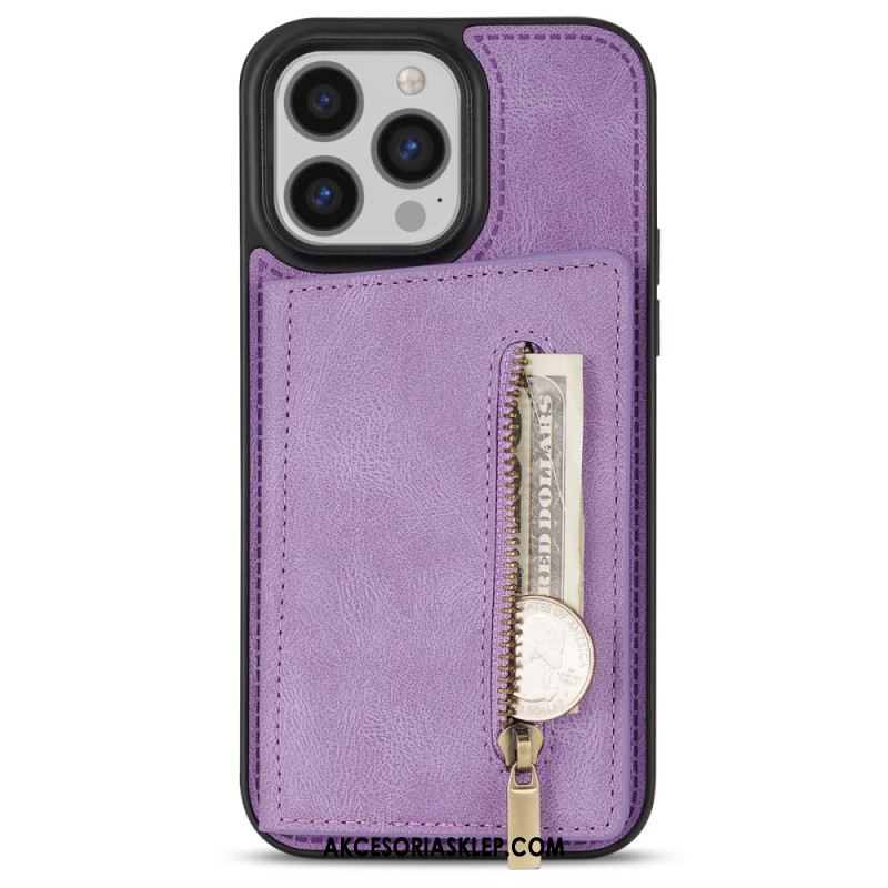 Etui Do iPhone 16 Pro Zapinana Na Zamek Kieszeń I Uchwyt