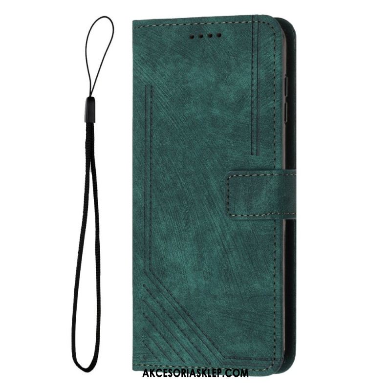 Etui Folio Do Google Pixel 8 Linie Paska