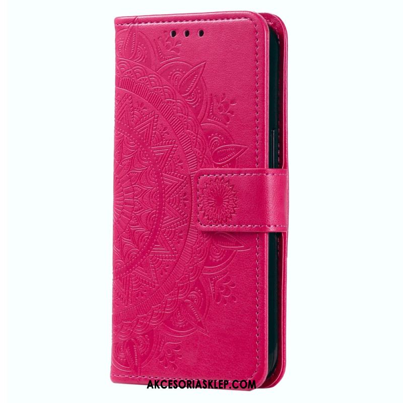 Etui Folio Do Google Pixel 8 Mandala Z Paskiem