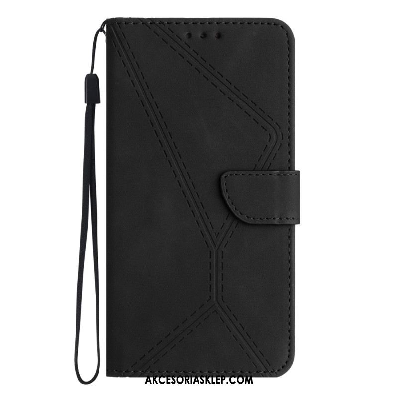 Etui Folio Do Google Pixel 8 Pro Linie I Kropki W Paski