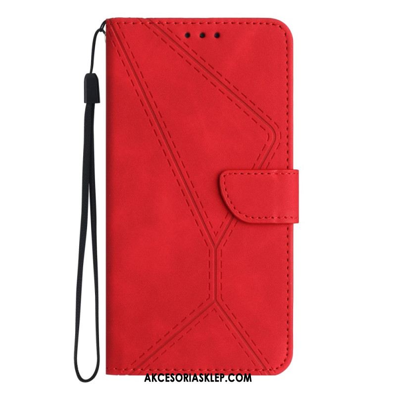 Etui Folio Do Google Pixel 8 Pro Linie I Kropki W Paski