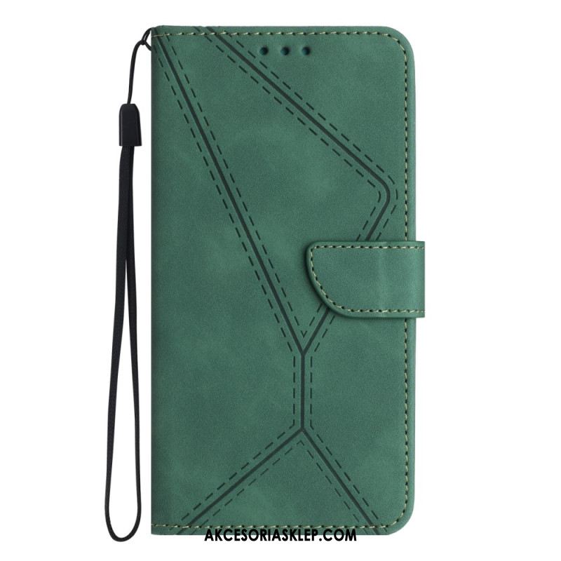 Etui Folio Do Google Pixel 8 Pro Linie I Kropki W Paski