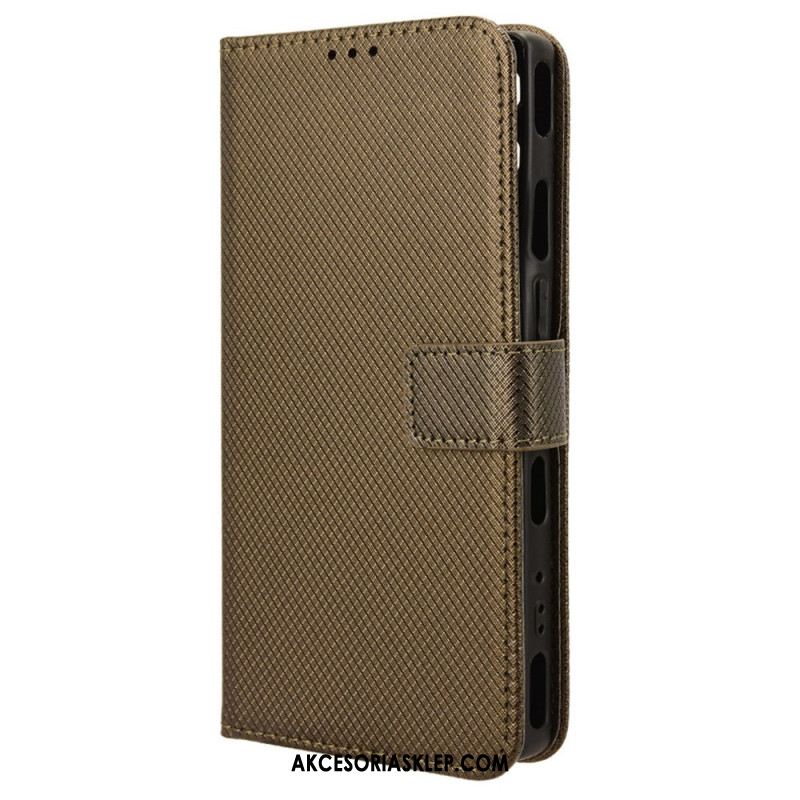 Etui Folio Do Oneplus 12 5g Teksturowany Pasek