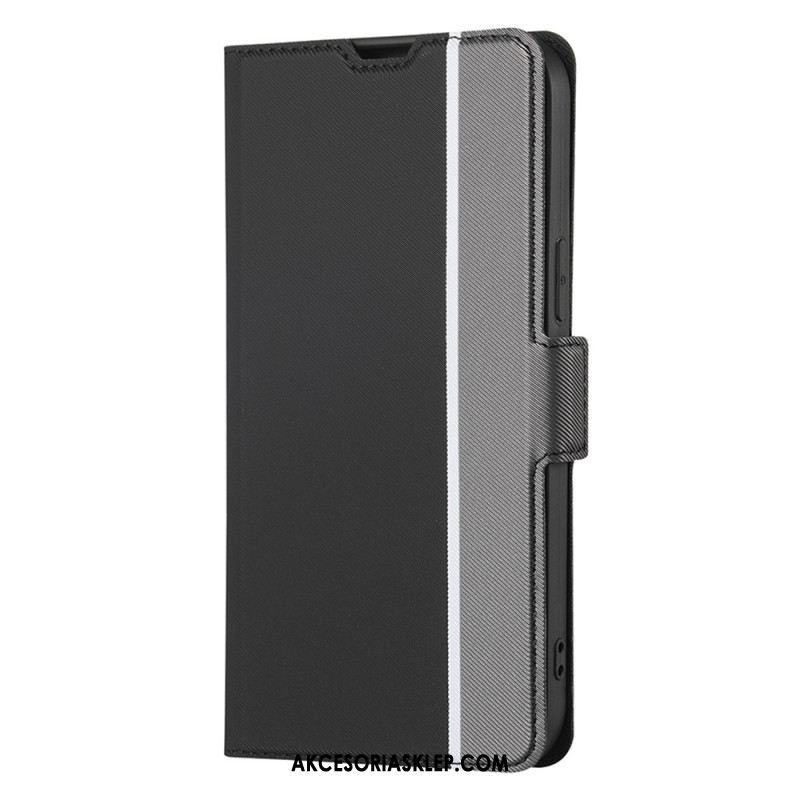 Etui Folio Do Oppo A98 5g Tekstura Jodełki