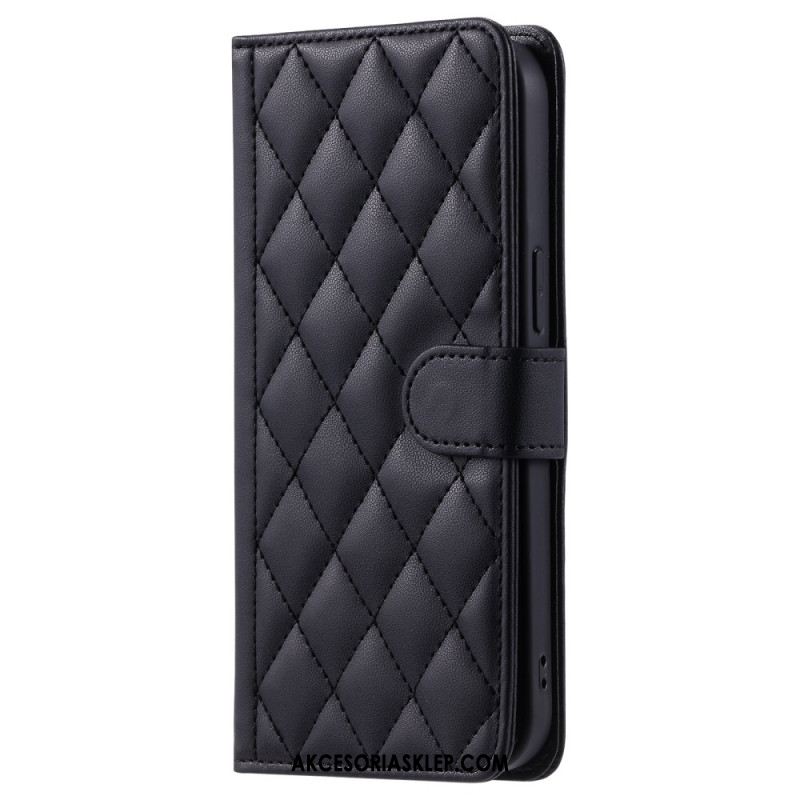 Etui Folio Do Oppo A98 5g Wyściełany Pasek I Pasek Na Ramię