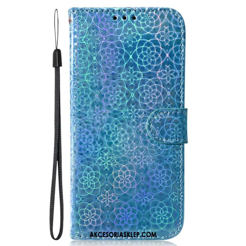 Etui Folio Do Oppo Reno 11f 5g Styl Dyskotekowy Na Ramiączkach