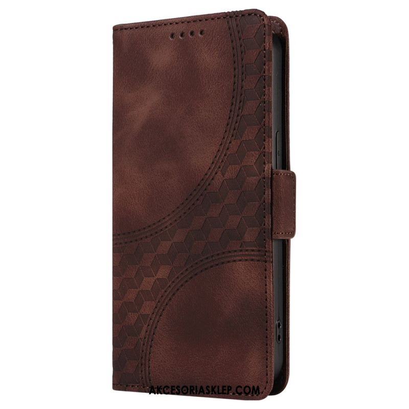 Etui Folio Do Oppo Reno 12 5g Gwiaździsty Romb