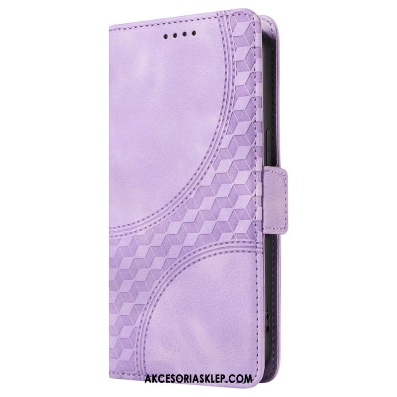 Etui Folio Do Oppo Reno 12 5g Gwiaździsty Romb