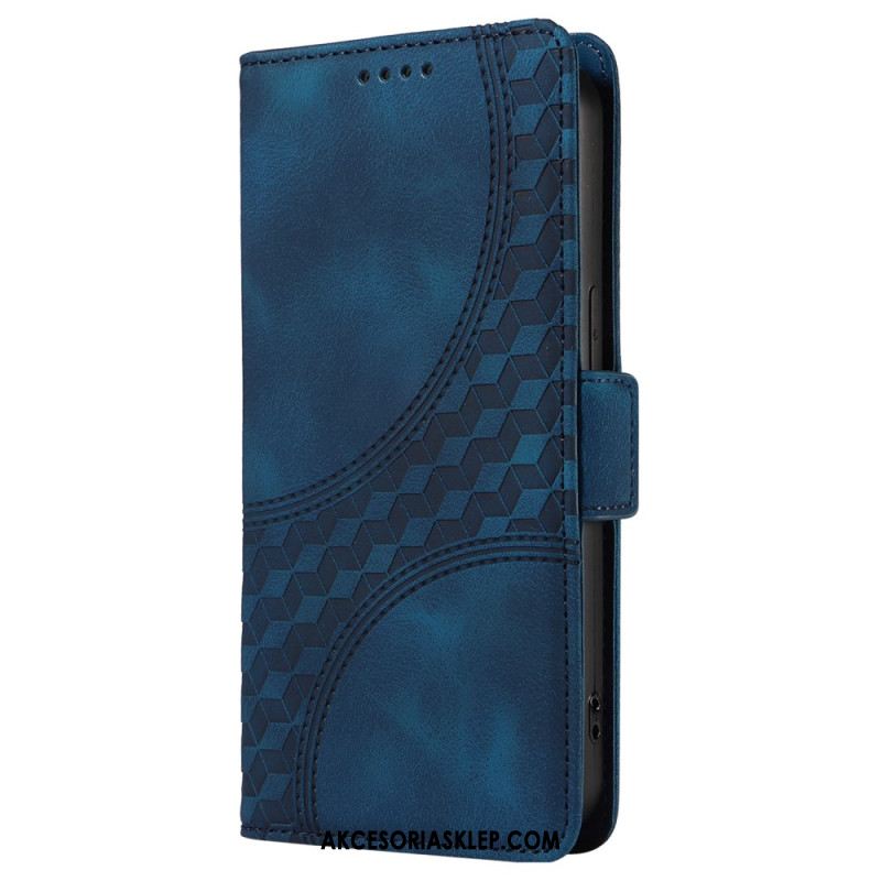 Etui Folio Do Oppo Reno 12 5g Gwiaździsty Romb