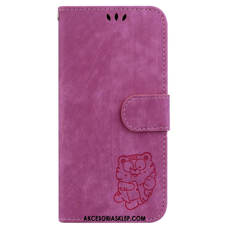 Etui Folio Do Oppo Reno 12f 5g Wzór Tygrysa