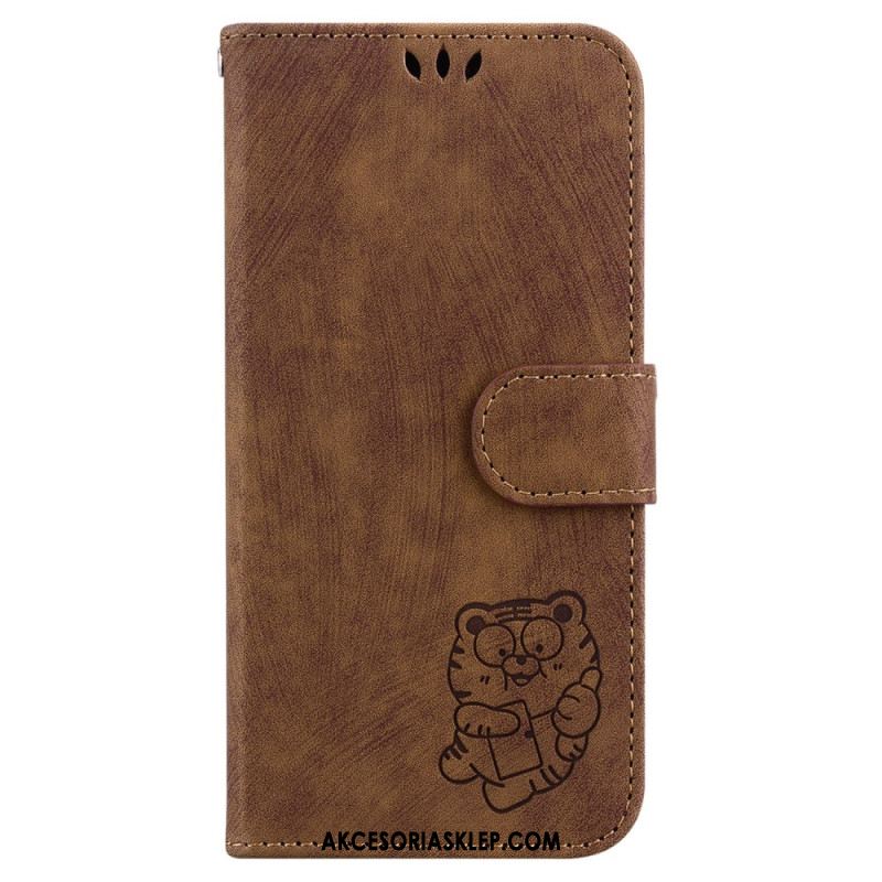 Etui Folio Do Oppo Reno 12f 5g Wzór Tygrysa