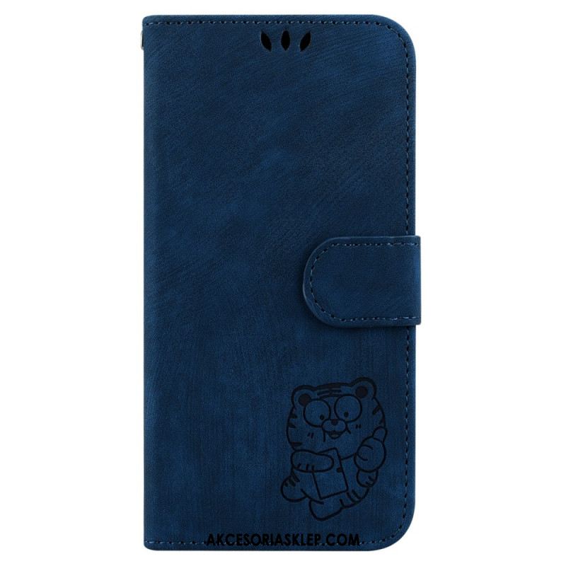 Etui Folio Do Oppo Reno 12f 5g Wzór Tygrysa