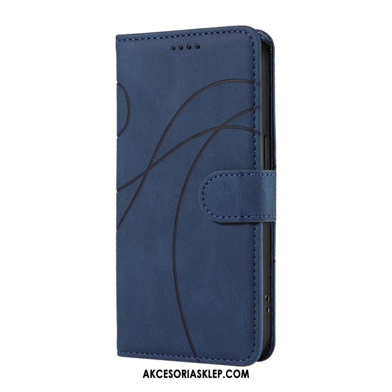 Etui Folio Do Samsung Galaxy A15 5g Faliste Linie