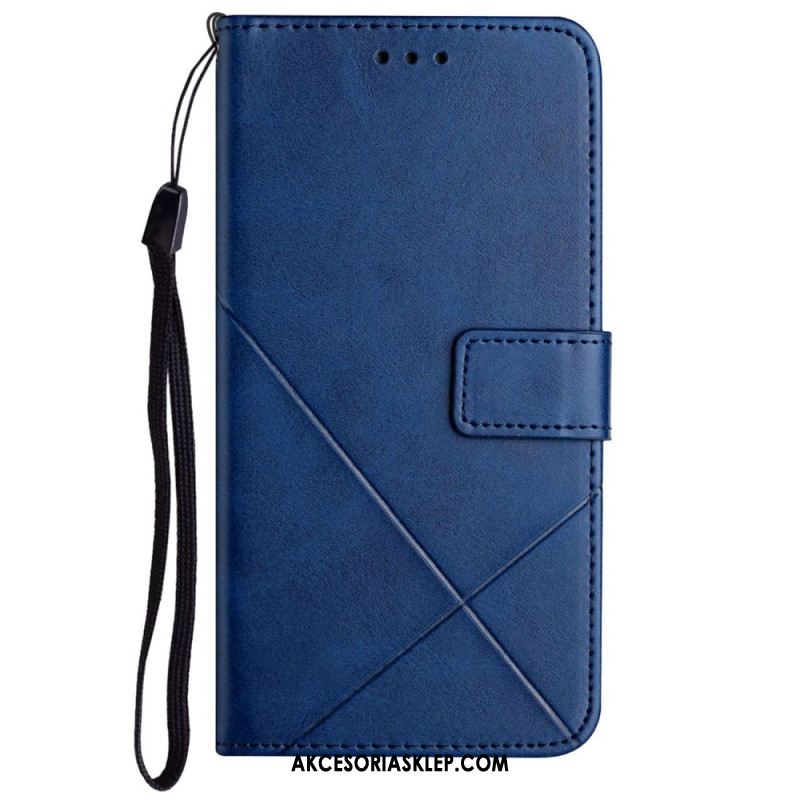 Etui Folio Do Samsung Galaxy A15 5g Gładki Z Paskami