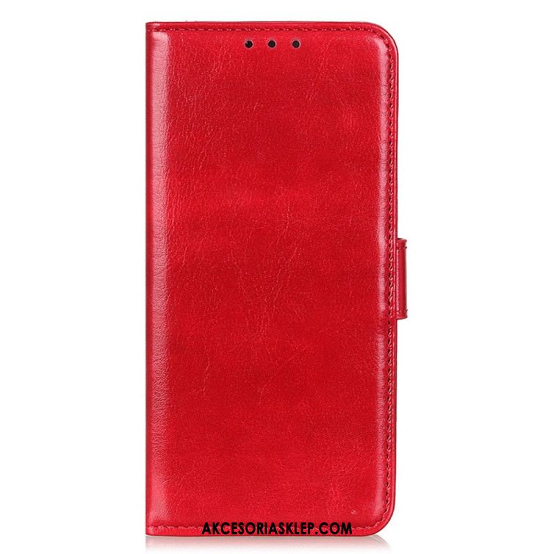 Etui Folio Do Samsung Galaxy A15 Imitacja Skóry Lakierowanej