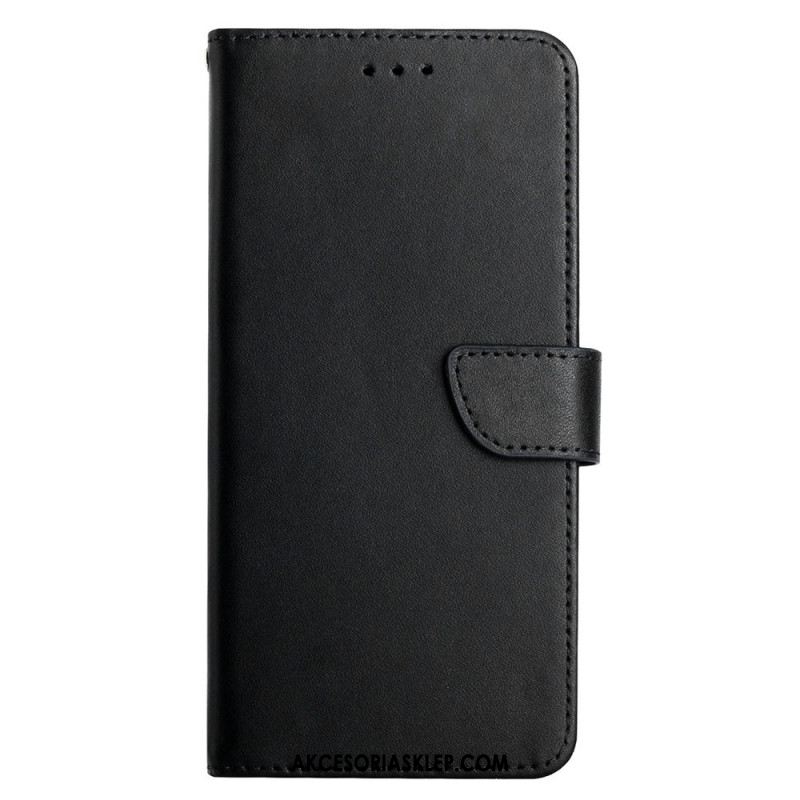 Etui Folio Do Samsung Galaxy A15 Skóra O Fakturze Nappa