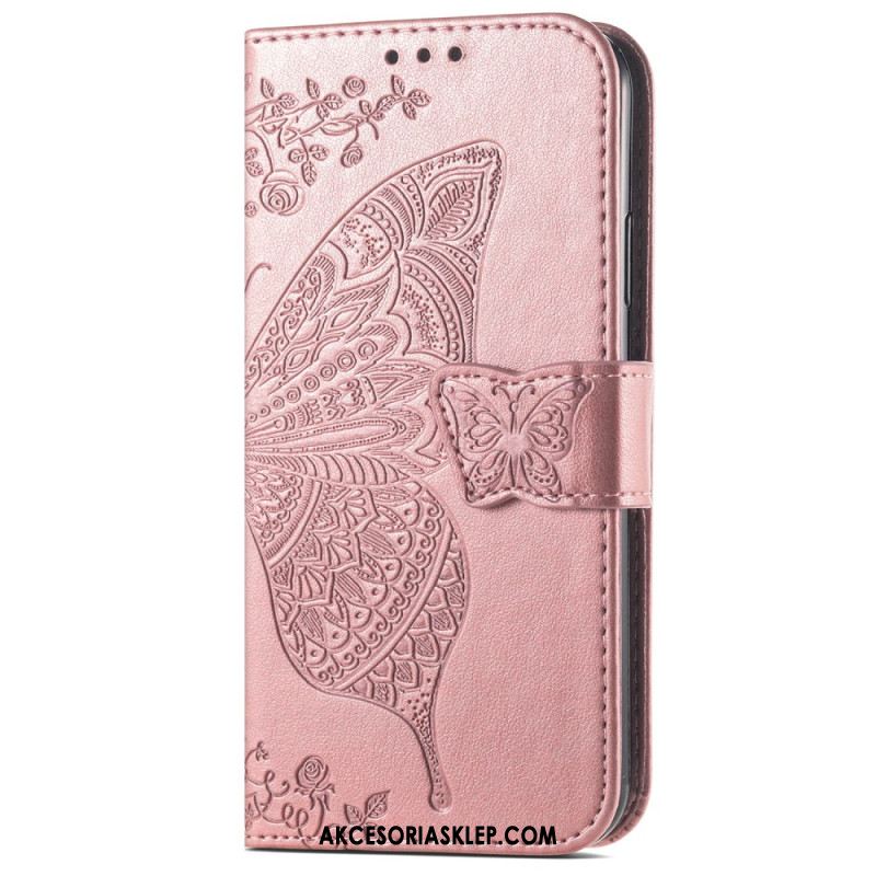 Etui Folio Do Samsung Galaxy A16 5g Barokowy Motyl