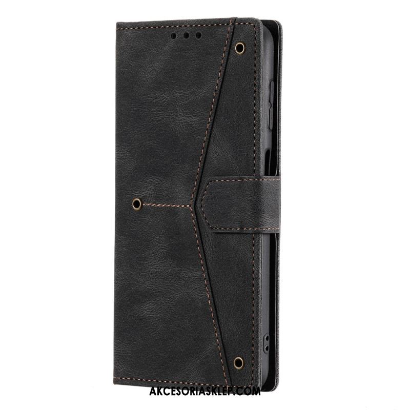 Etui Folio Do Samsung Galaxy A16 5g Dwukolorowe Zapięcie Magnetyczne