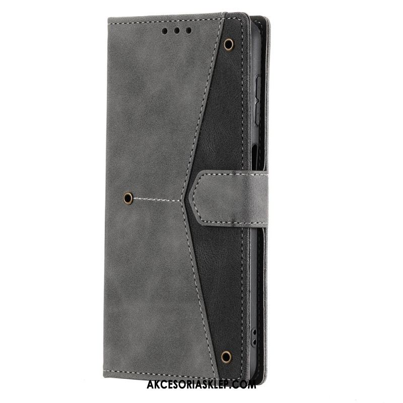 Etui Folio Do Samsung Galaxy A16 5g Dwukolorowe Zapięcie Magnetyczne