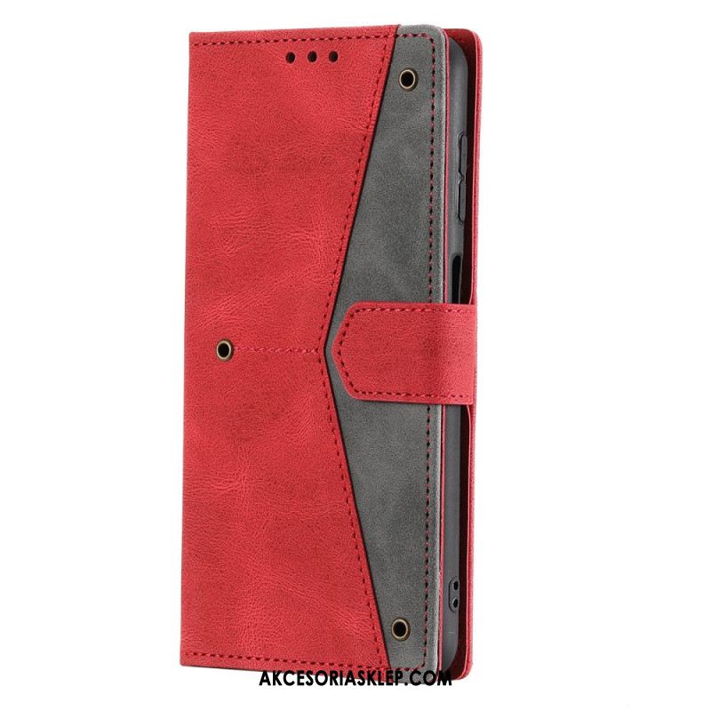 Etui Folio Do Samsung Galaxy A16 5g Dwukolorowe Zapięcie Magnetyczne