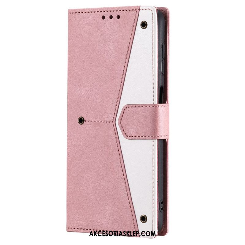 Etui Folio Do Samsung Galaxy A16 5g Dwukolorowe Zapięcie Magnetyczne