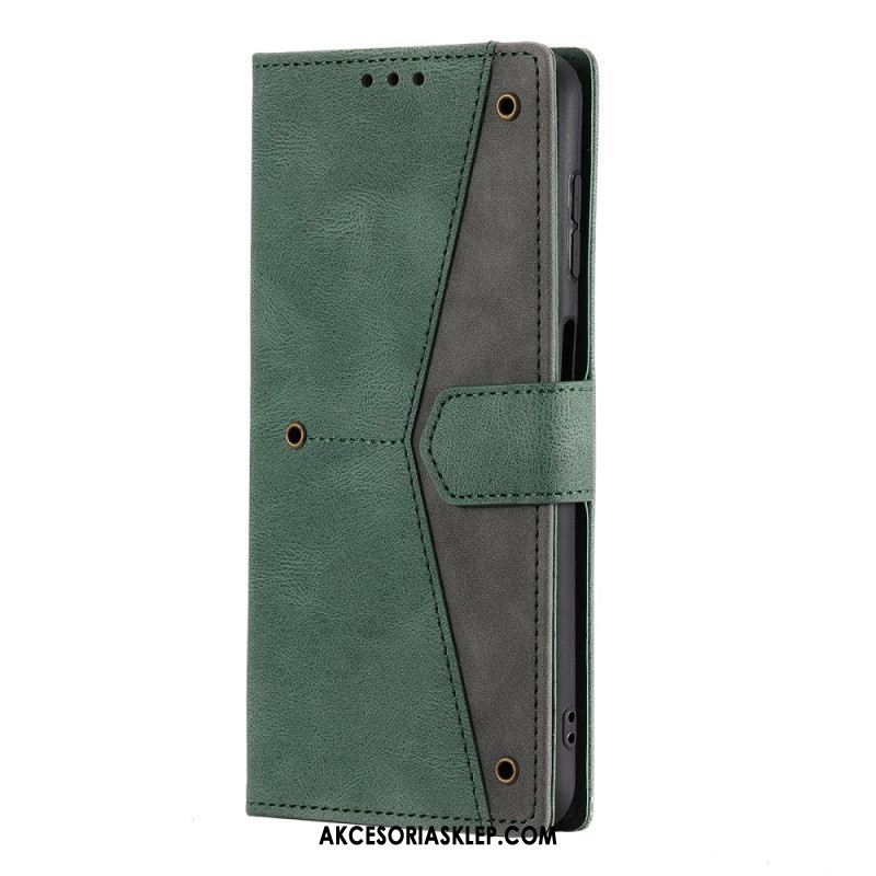 Etui Folio Do Samsung Galaxy A16 5g Dwukolorowe Zapięcie Magnetyczne