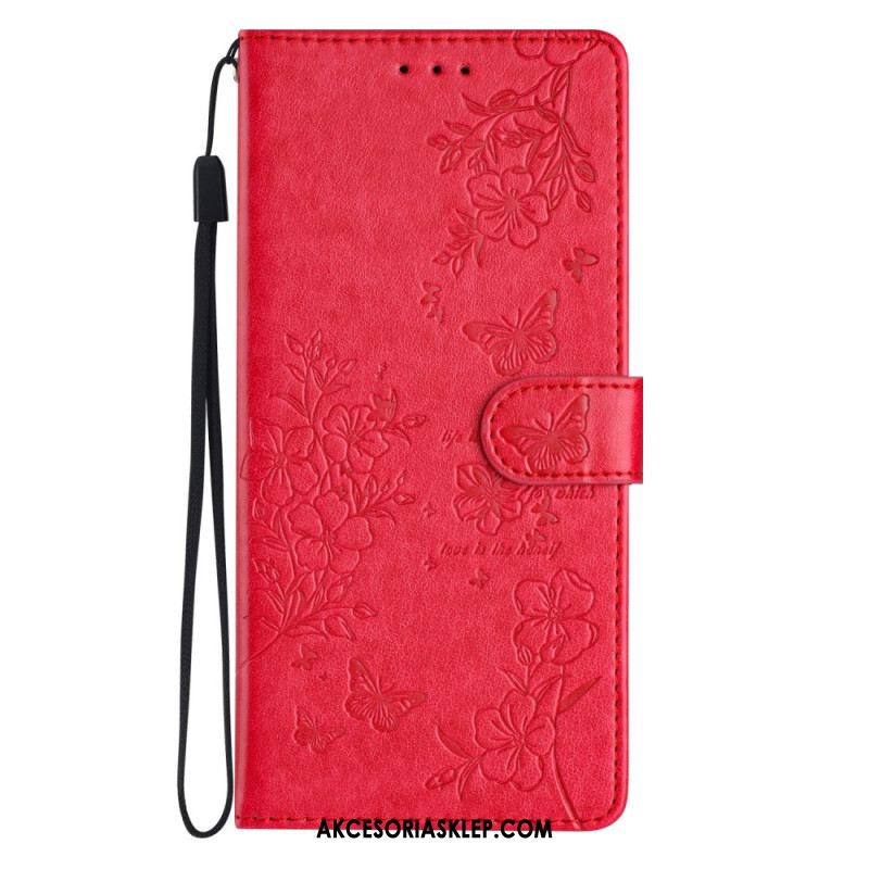 Etui Folio Do Samsung Galaxy A16 5g Kwiatowy Nadruk