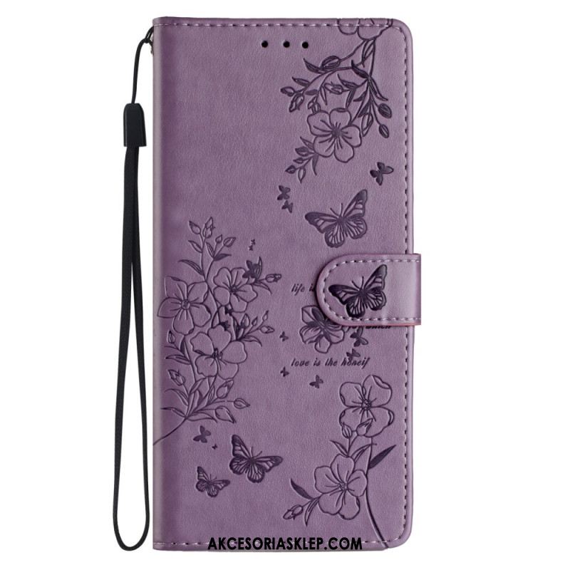 Etui Folio Do Samsung Galaxy A16 5g Kwiatowy Nadruk