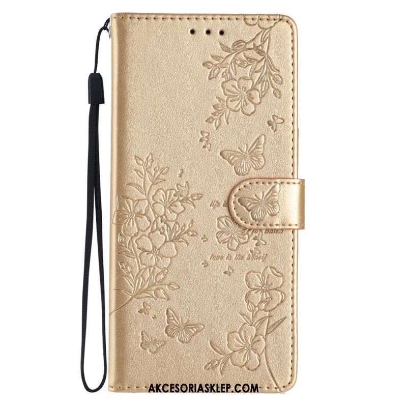 Etui Folio Do Samsung Galaxy A16 5g Kwiatowy Nadruk