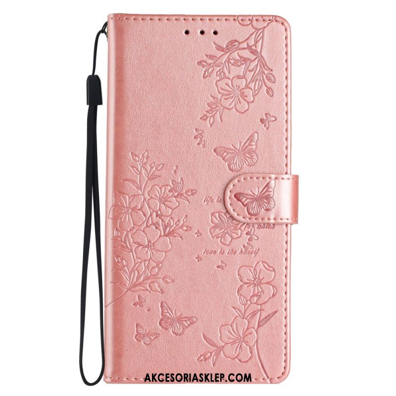 Etui Folio Do Samsung Galaxy A16 5g Kwiatowy Nadruk