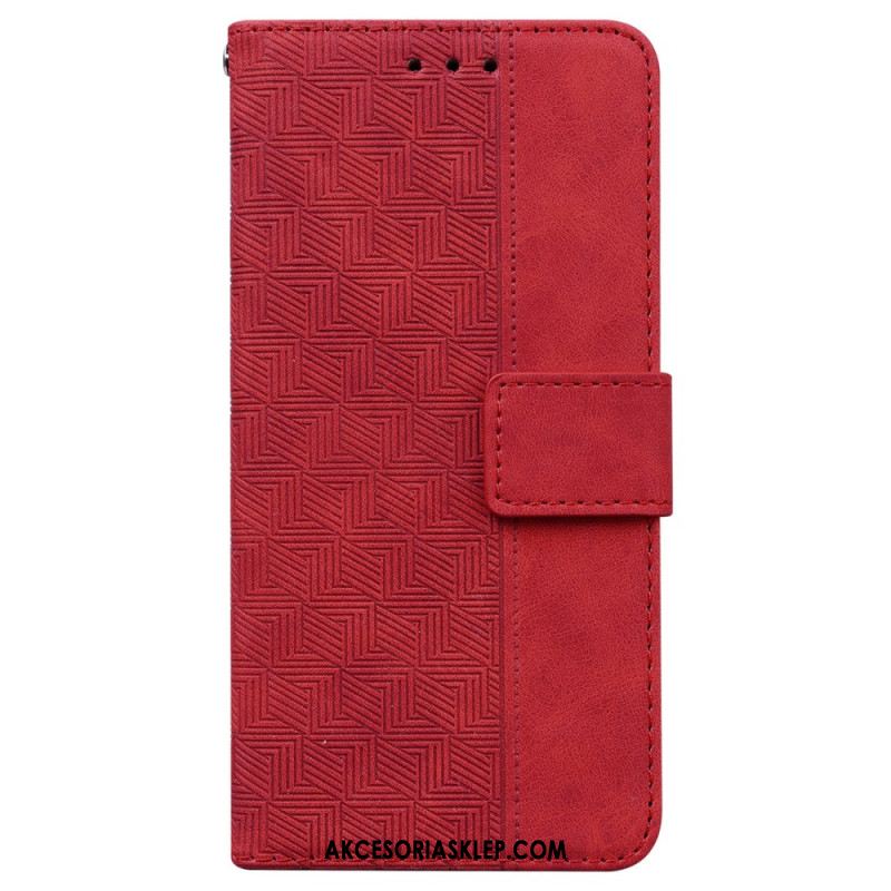 Etui Folio Do Samsung Galaxy A16 5g Wzór Tkany