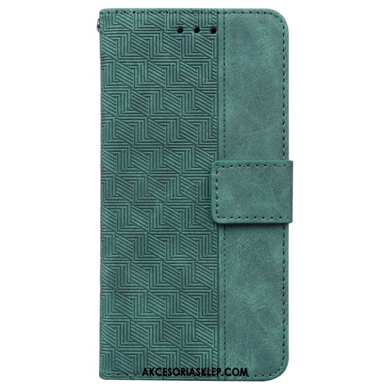 Etui Folio Do Samsung Galaxy A16 5g Wzór Tkany