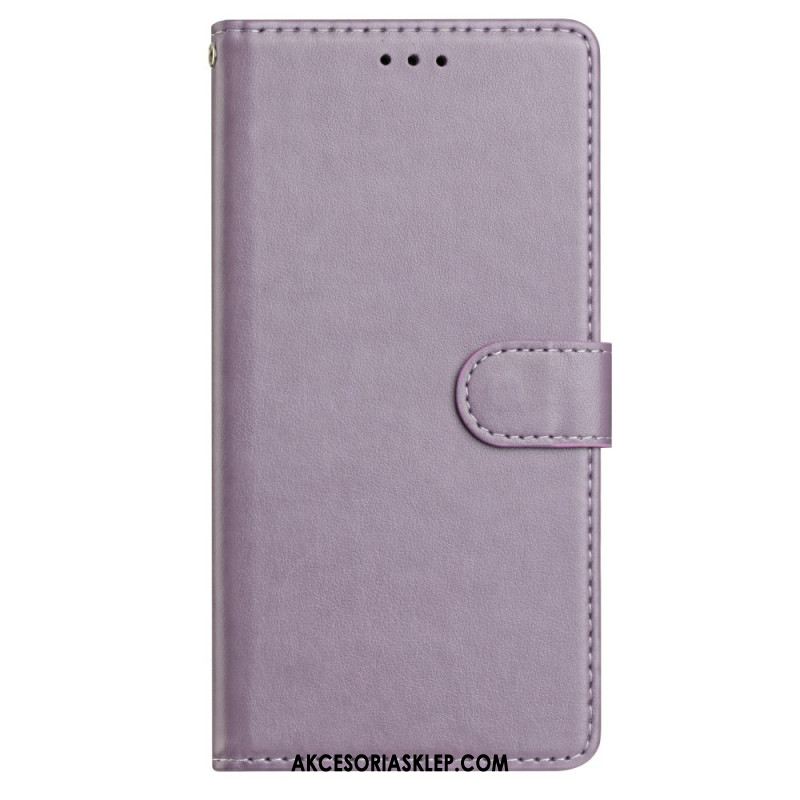 Etui Folio Do Samsung Galaxy A16 5g Zwykła Sztuczna Skóra