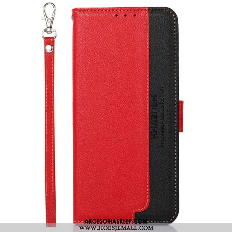 Etui Folio Do Samsung Galaxy A55 5g Dwukolorowa Blokada Rfid Khazneh