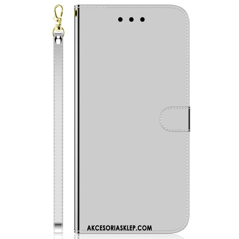 Etui Folio Do Samsung Galaxy A55 5g Efekt Lustra I Pasek