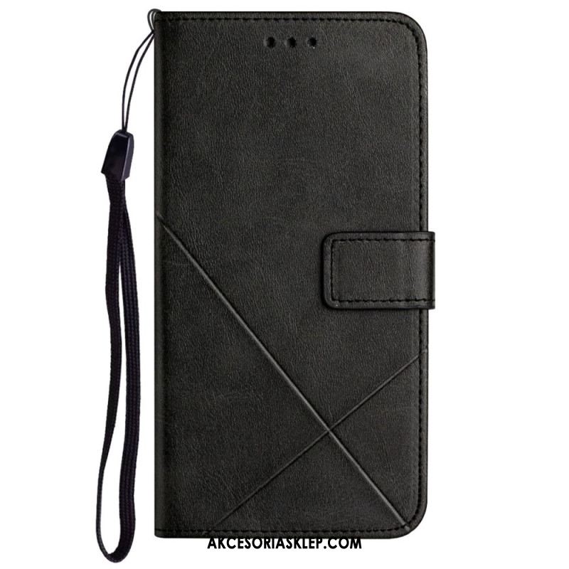 Etui Folio Do Samsung Galaxy A55 5g Linie Z Paskiem