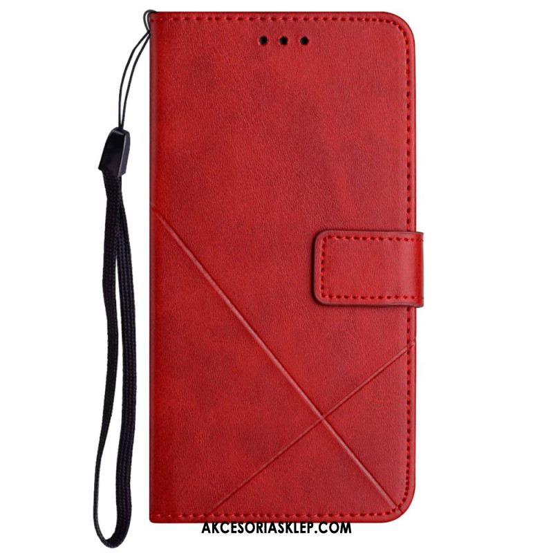 Etui Folio Do Samsung Galaxy A55 5g Linie Z Paskiem