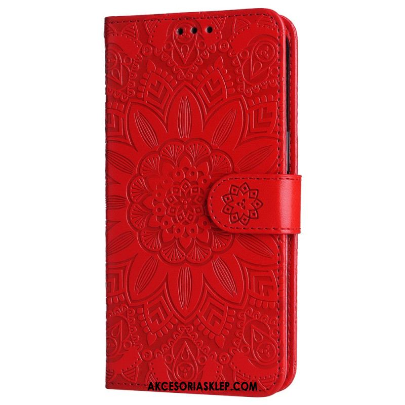 Etui Folio Do Samsung Galaxy S24 5g Ekstrawagancka Mandala Z Paskiem