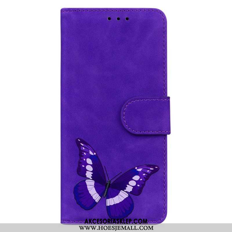 Etui Folio Do Samsung Galaxy S24 5g Motyl Z Paskiem