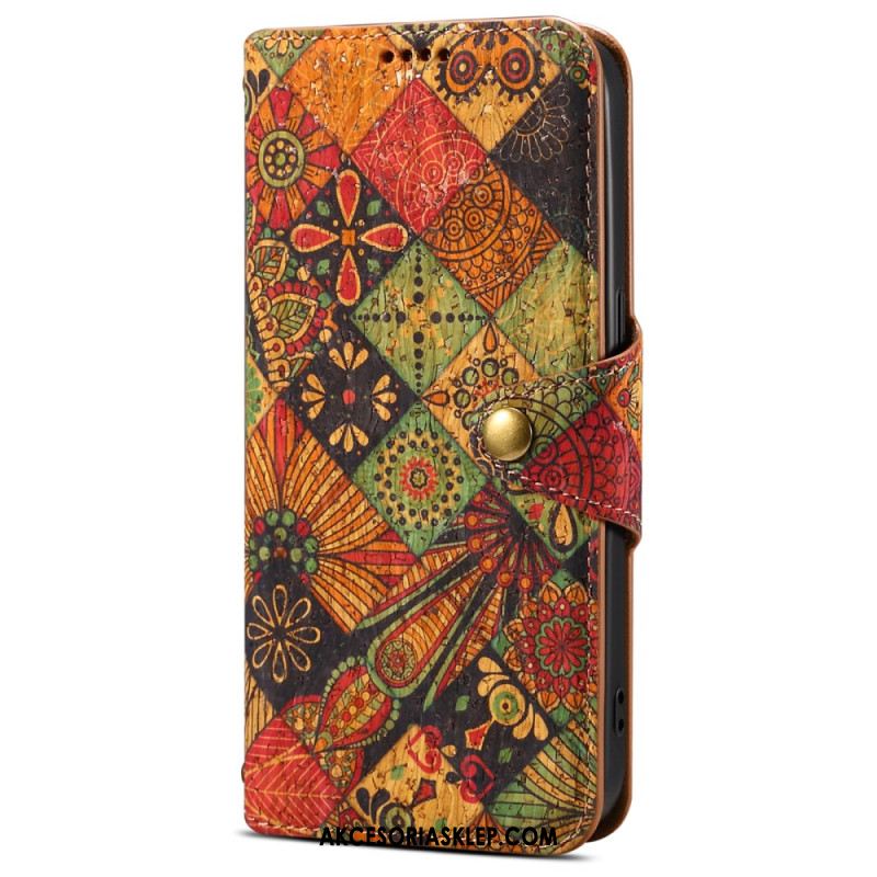 Etui Folio Do Samsung Galaxy S24 5g Nadruk Kwiatowy