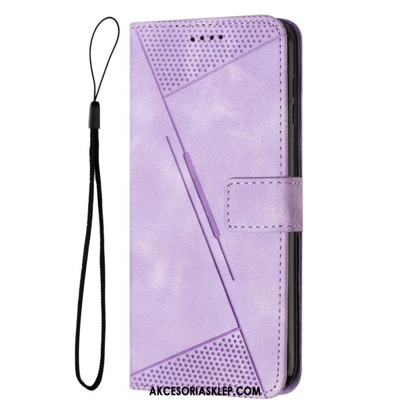 Etui Folio Do Samsung Galaxy S24 5g Wzór Geometryczny